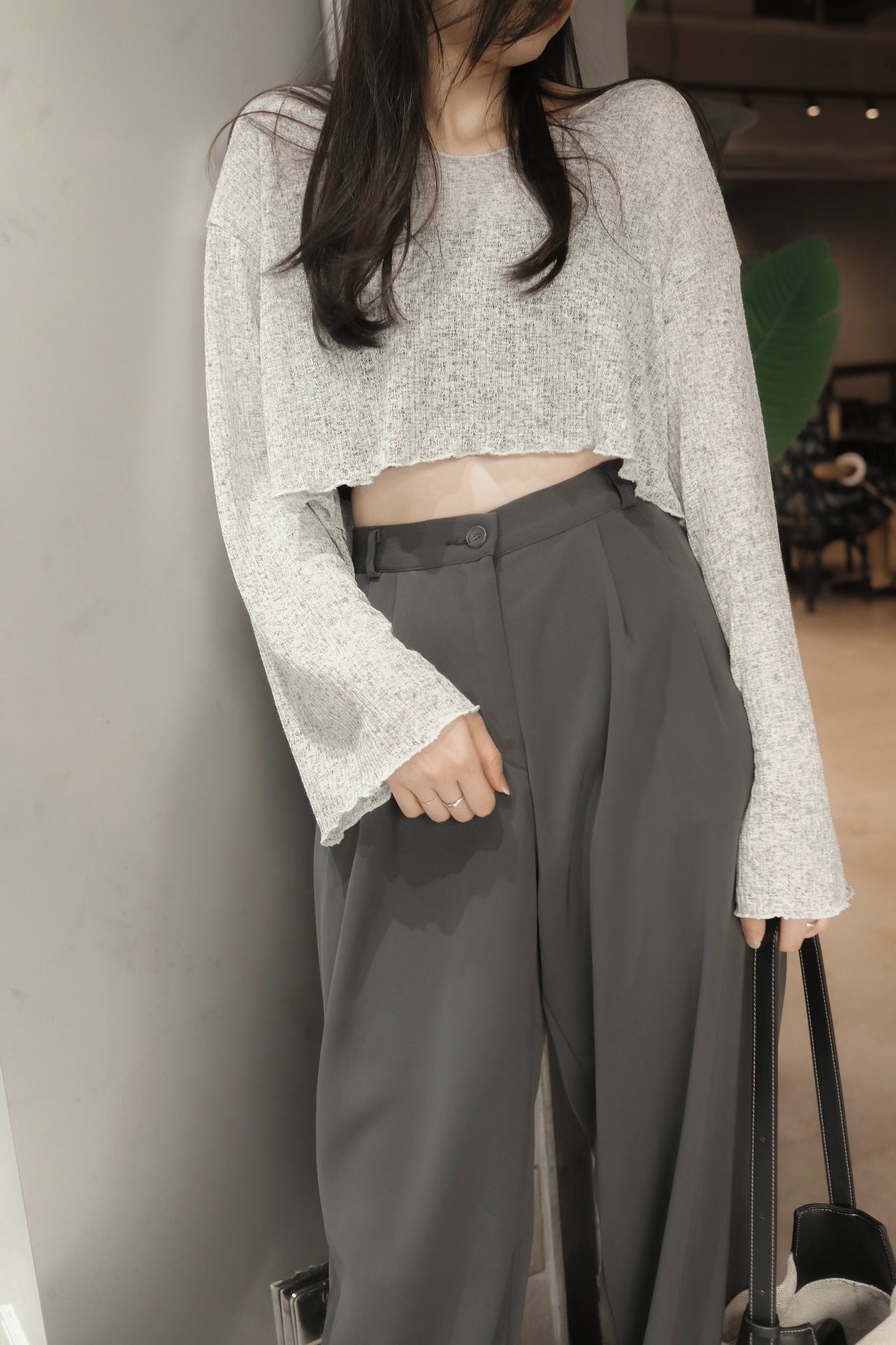 長度自主!俐落超垂感西裝闊褲