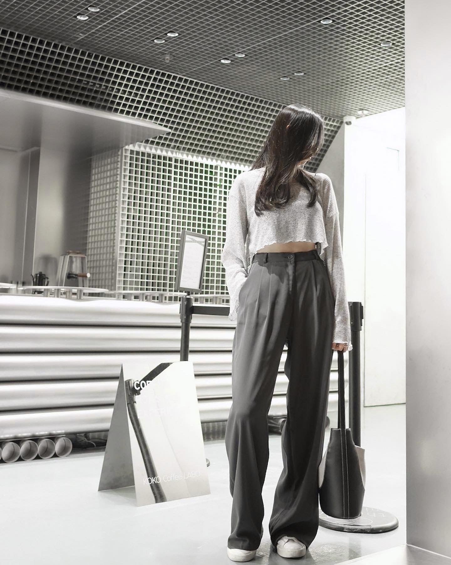 長度自主!俐落超垂感西裝闊褲