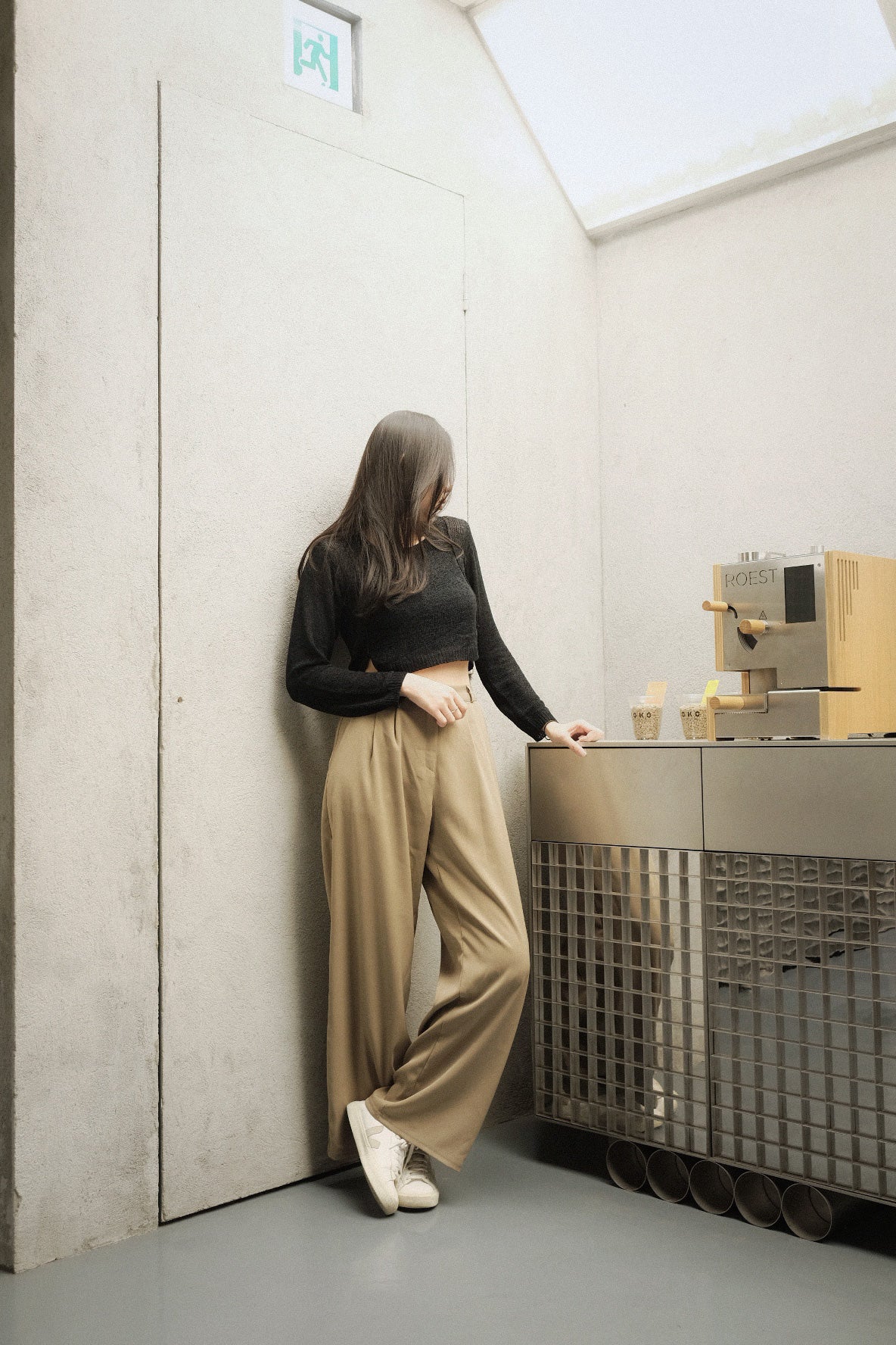 長度自主!俐落超垂感西裝闊褲