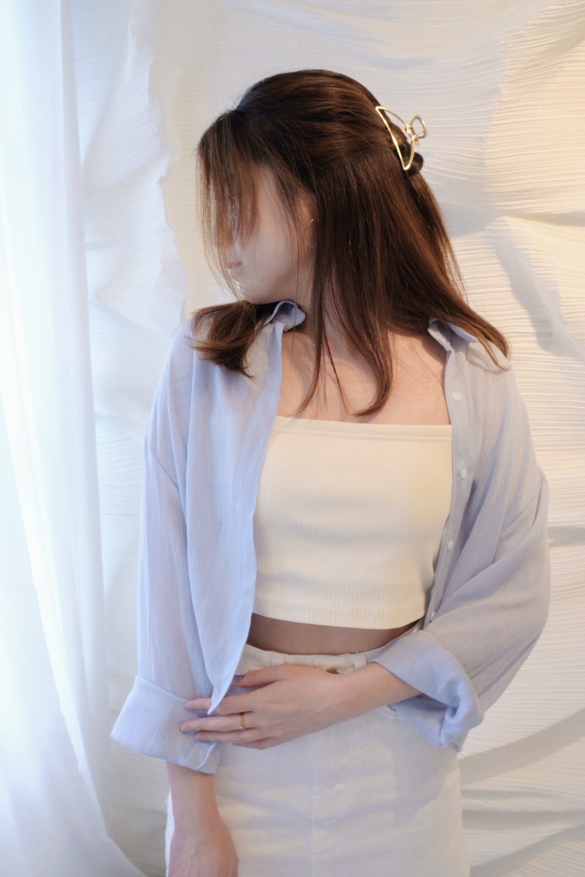 \365 basic!/ 直坑紋平口幼帶背心