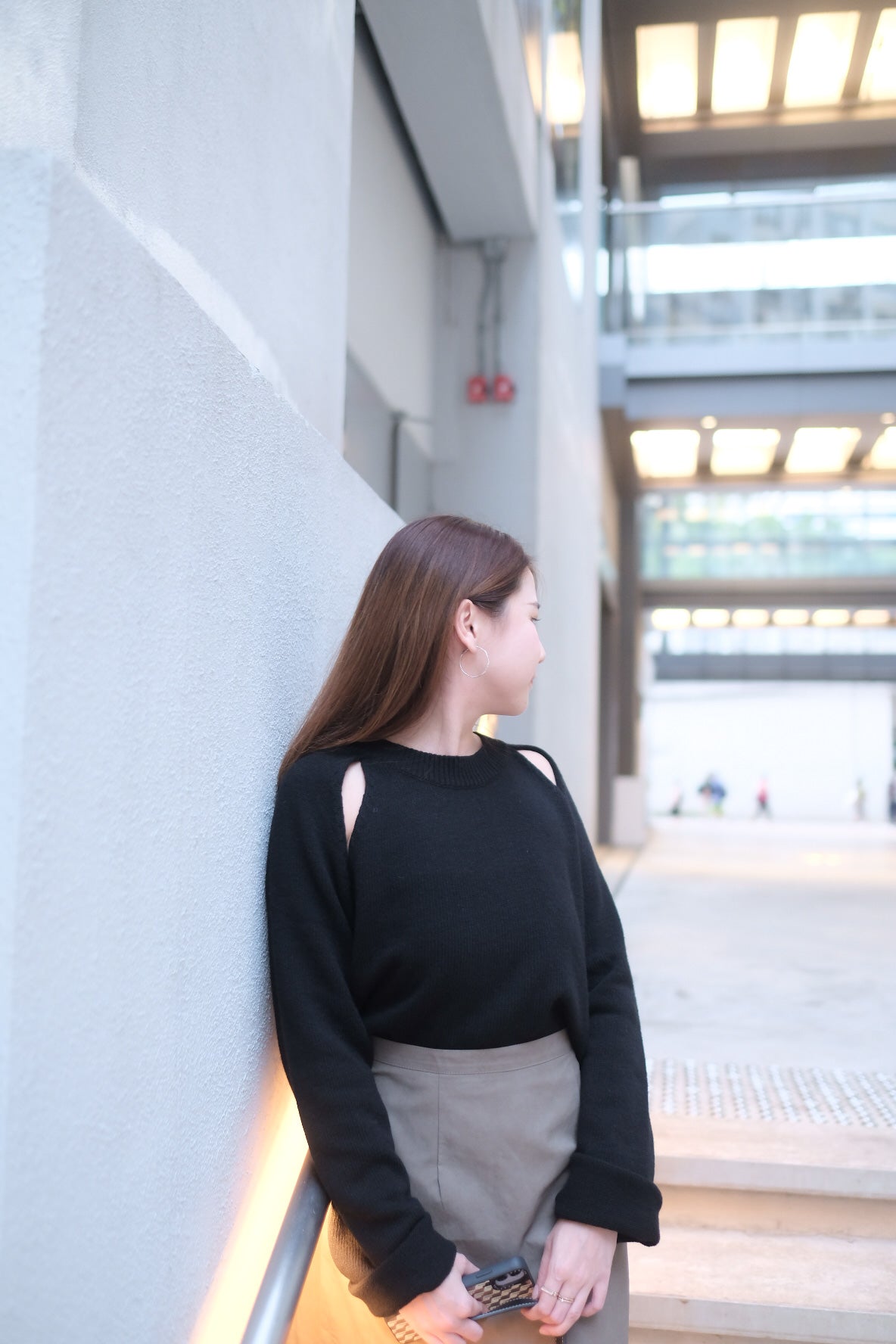 Special Design~質感三角挖肩針織毛衣