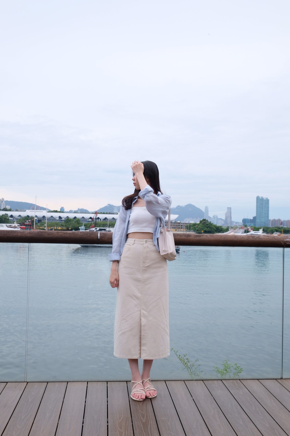 質感滿分!知性氣質開衩中長裙