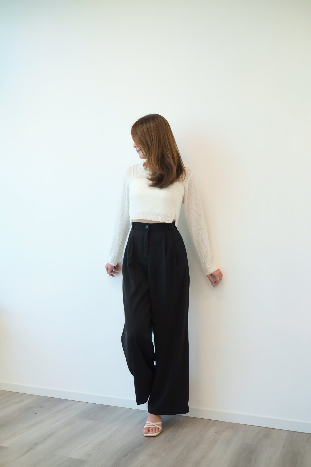 長度自主!俐落超垂感西裝闊褲