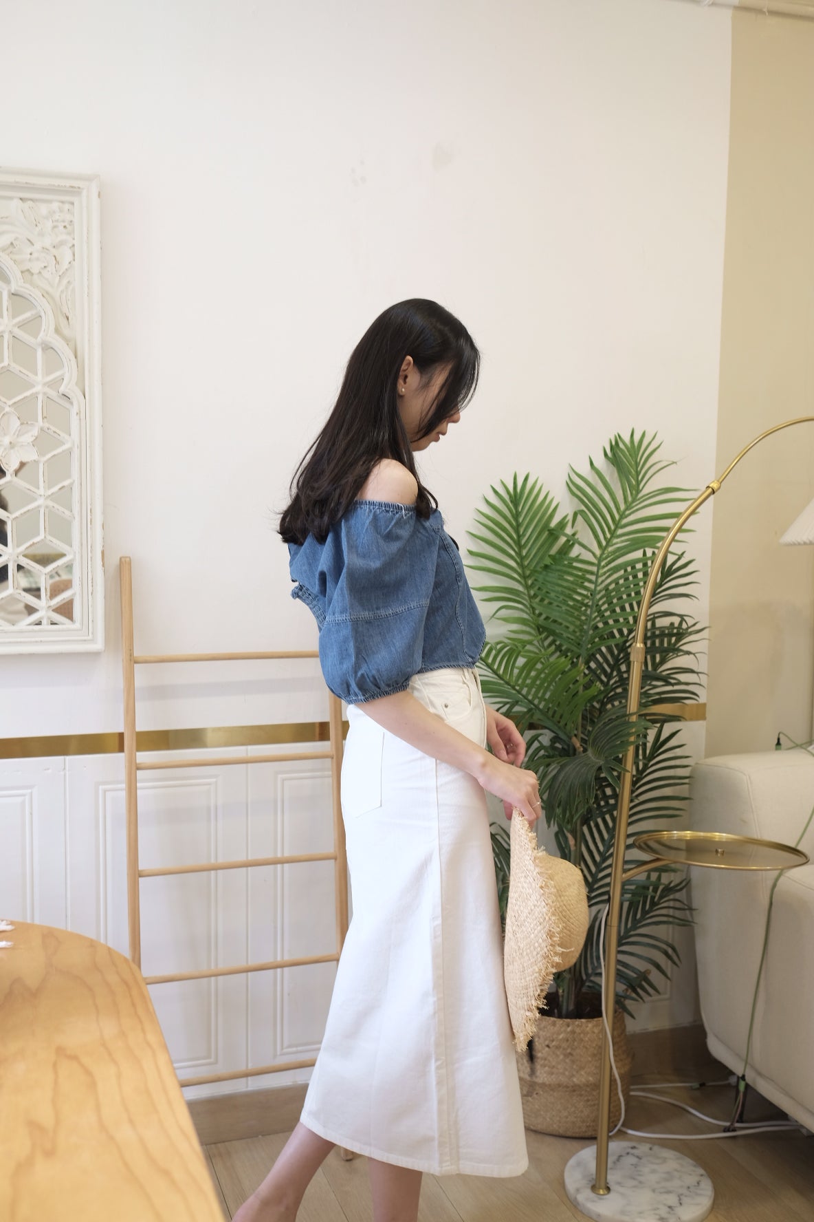 質感滿分!知性氣質開衩中長裙