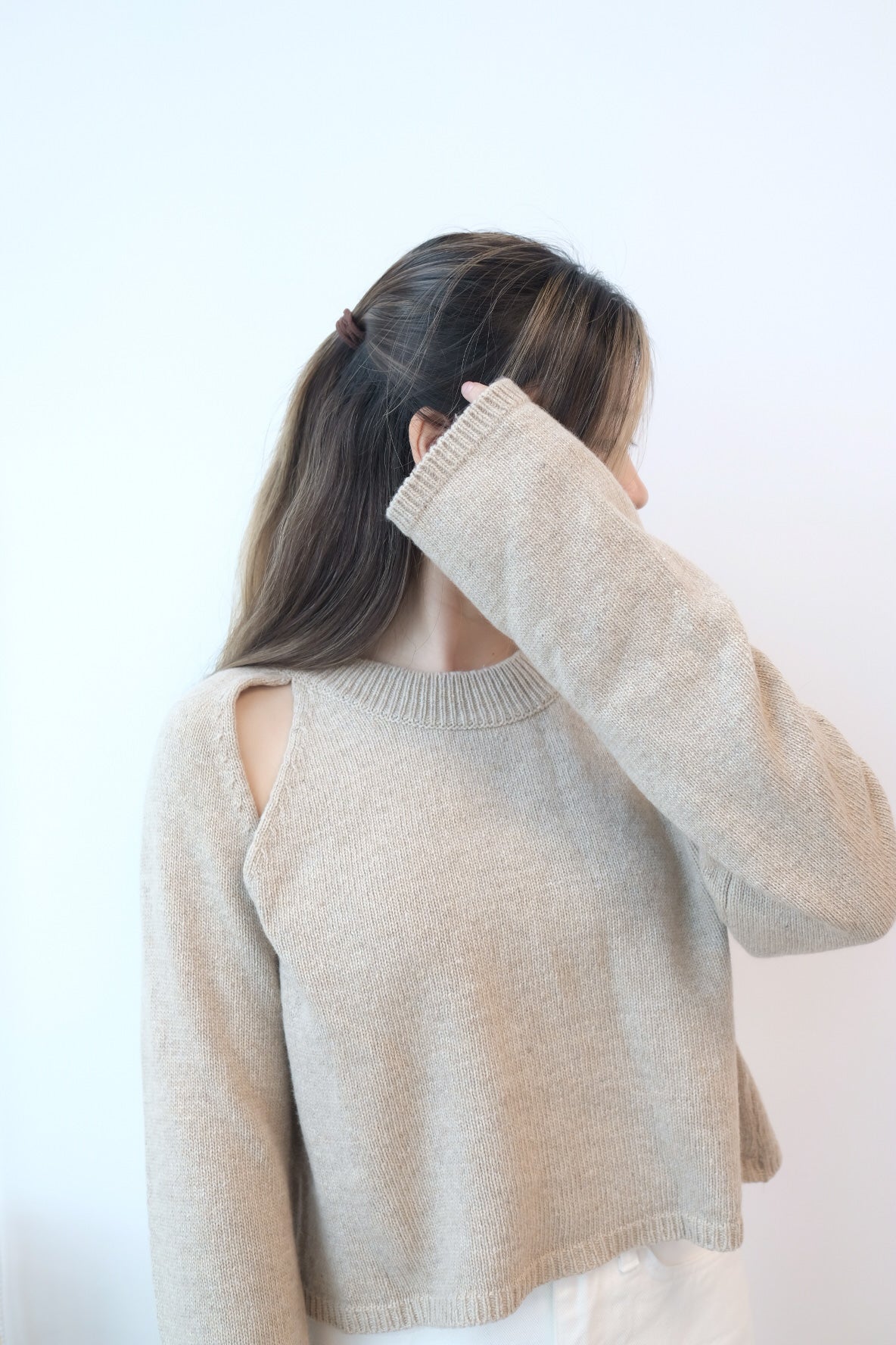 Special Design~質感三角挖肩針織毛衣