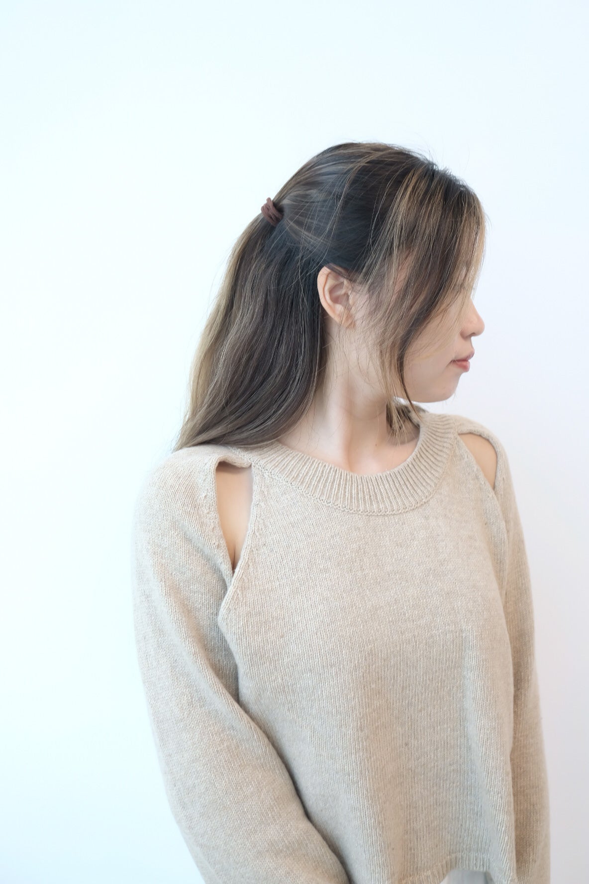 Special Design~質感三角挖肩針織毛衣